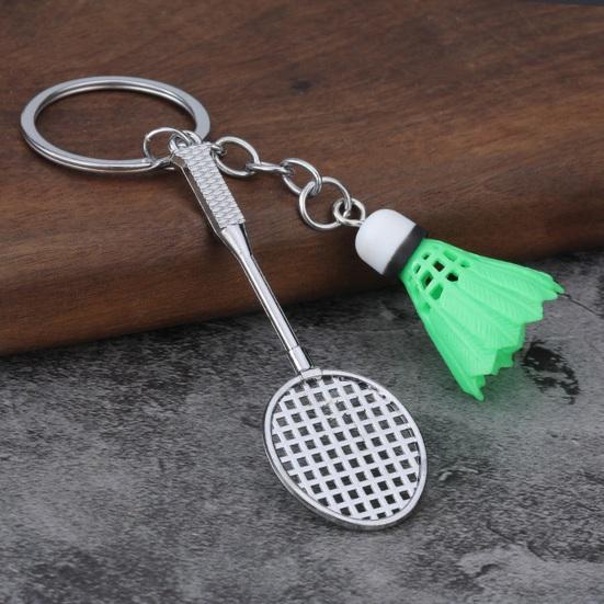 Keychain Pendant Simulated Badminton Racket Charm Mini Key Chain Zinc Alloy Pendant Personalized Bag Accessories