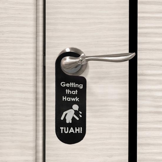 

Вешалка для дверной ручки ванной комнаты, вешалка для дверной ручки, забавная вешалка для дверного знака, украшения для акриловой ванной комнаты, аксессуары для декора