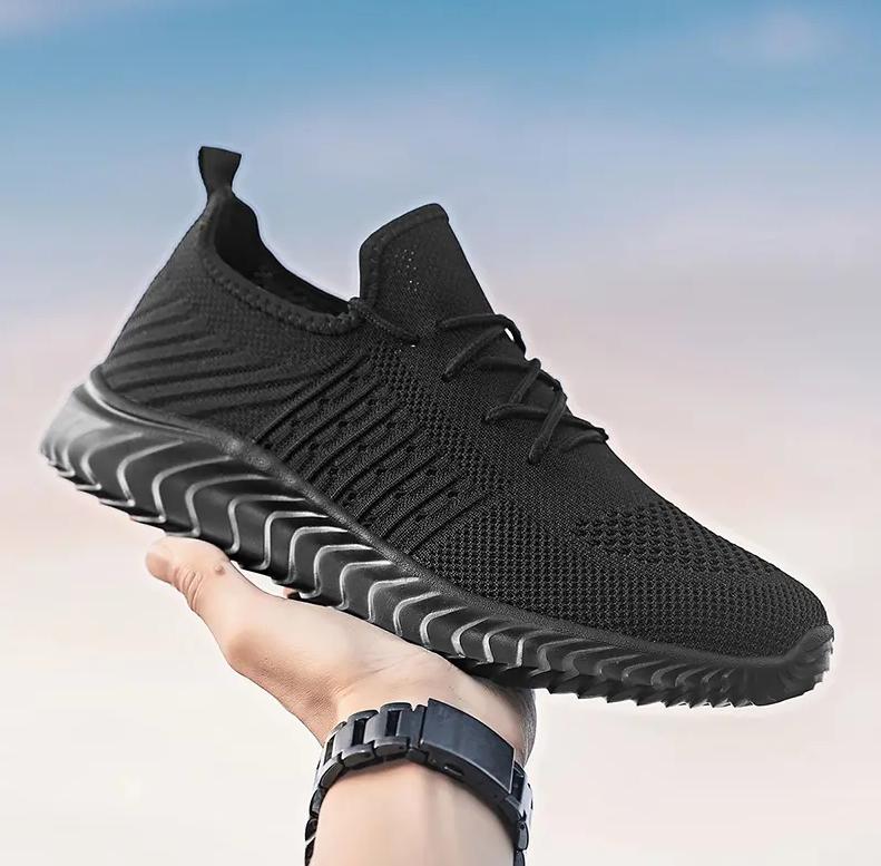 

Летняя обувь Мужские кроссовки Повседневная обувь Высококачественная мужская дышащая модная спортивная легкая прогулочная обувь Обувь Zapatillas Hombre 46 чёрный