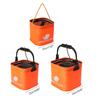 Collapsible Bucket with Handle Lightweight Folding Water Container Durable Camping Fishing Bucket for Outdoor-Travelling