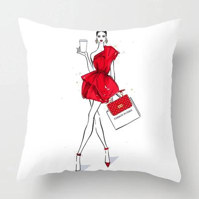 Nordic Fashion Ladies Pillowcase Home Decoration Sofa Decoration Pillowcase Cushion Cover Cushion Cover