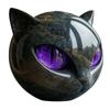 Halloween Tabletop Cat Statue Resin Unique Cat Figure Black Cat Figurine Elegant Home Decor Gifts for Cat Lovers Women Men