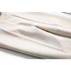 Women's Off-White High-Waist Slim Cigarette Pants - Light, Straight, Casual Spring Style