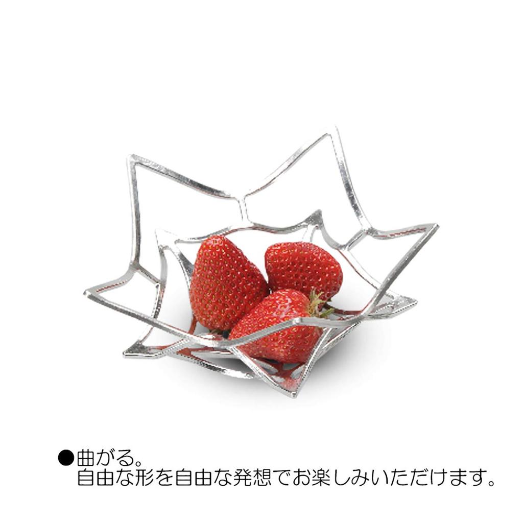 Nousaku KAGO Bellflower S Tin Case Made In Japan Sweets Bowl Accessory Case - - H0.25cm W16.5cm D16.0cm (flat Size) 100% 501415/basket