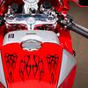 Motorcycle Tank Stickers Decor Stripe Decals Exterior Accessories Flame