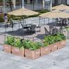 Yun Duo Dark Grey Galvanized Outdoor Planter Box