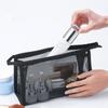 Black Mesh Makeup Bags Women Girls Cosmetic Bag Organizer Travel Portable Wash Lipstick Toiletry Sanitary Napkin Storage Bags