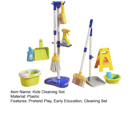 Toddler Cleaning Set Kids Cleaning Toy Includes Duster Brush Mop Cloth Housework Pretend Sponge Broom Dustpan