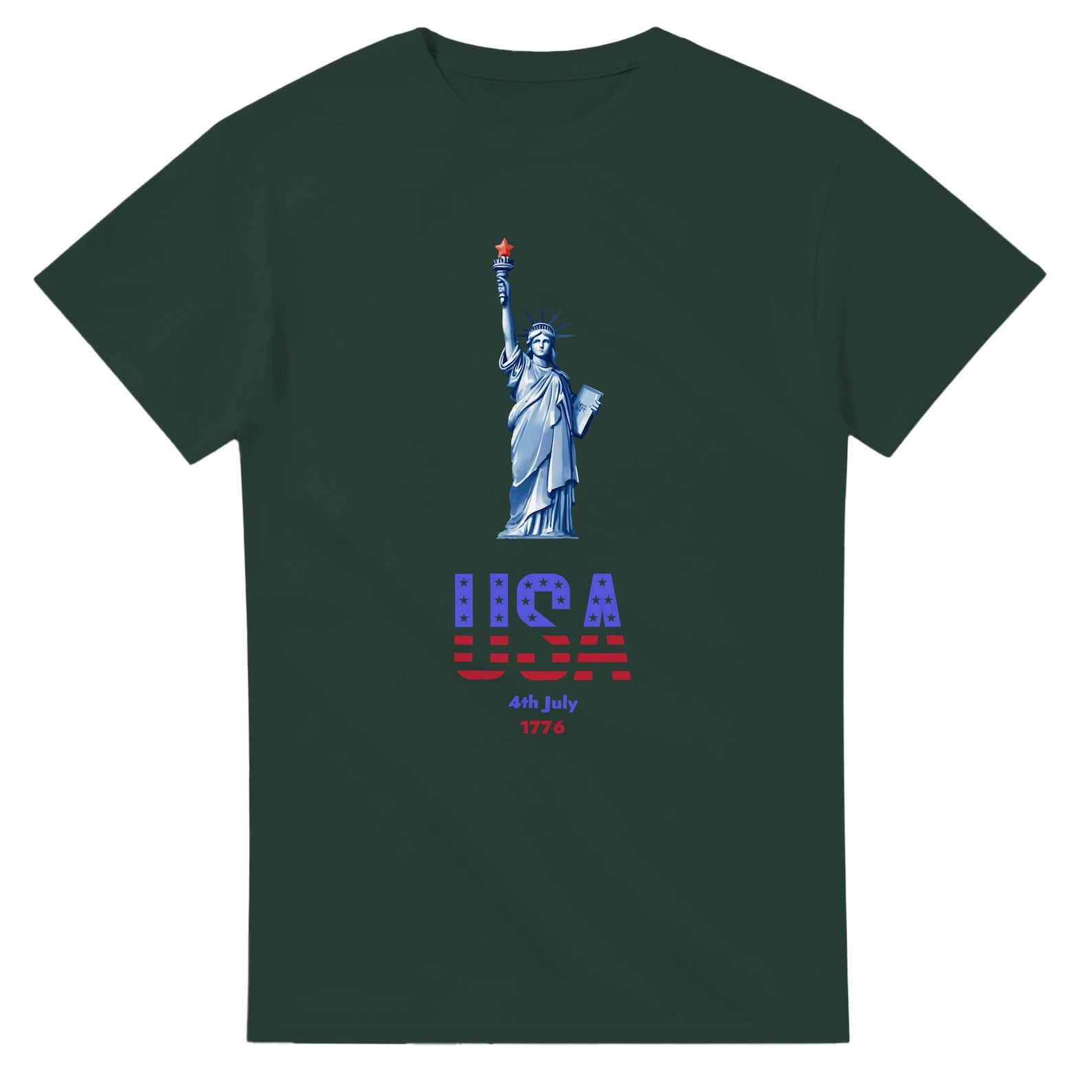 4th of July Heavyweight Unisex Crewneck T shirt | Gildan® 5000 M
