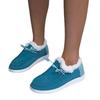 Women Flat Plush Single Shoes Female Canvas Flats Women Autumn Winter New Fashion Comfortable Casual Shoes Plus Size 36-43