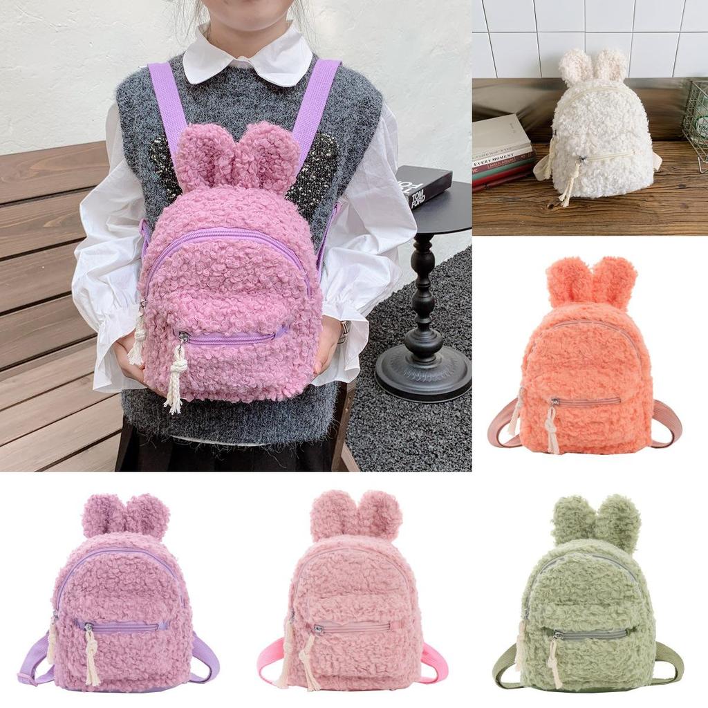 Zaino Peluche Cartoon per Bambini con Materiale Traspirante per l'Asilo