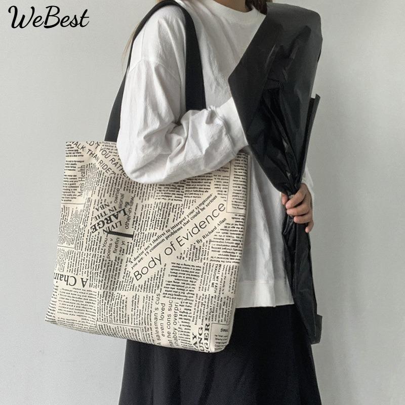 

Canvas Bag Women Shoulder Large Capacity Yoga Travel Bag