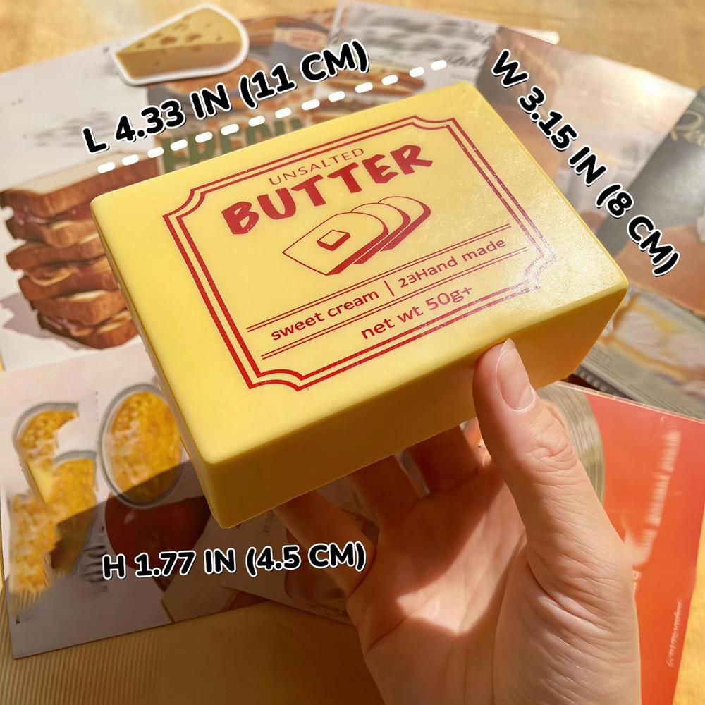 

Fidget Squeeze Toys Butter Sensory Relaxation Toy Squeeze Butter Fidget for Home Classroom School Party Gathering Office Outdoor жовтий