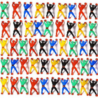 30 Stück klebrige Rollbecher, klebrige, dehnbare Kletterwand, flexibler Mann, Partygeschenke, kniffliges Neuheitsspielzeug für Kinder und Erwachsene
