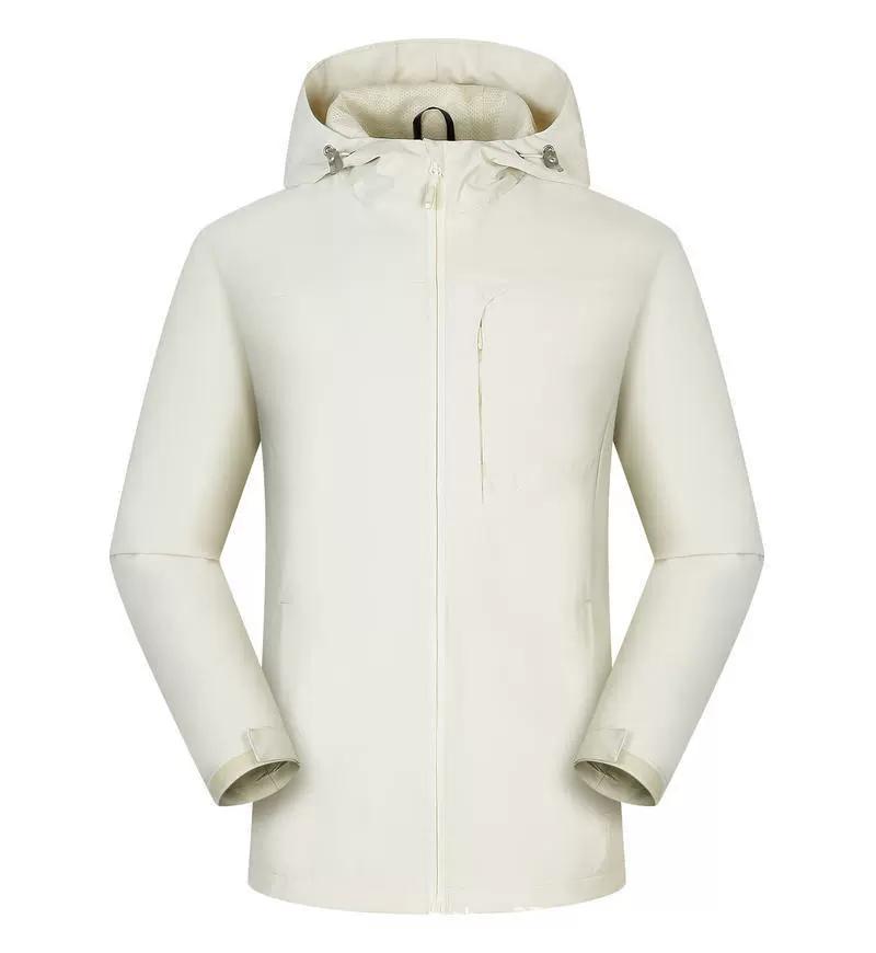 

Reflective Hiking Jacket Waterproof Outdoor Men Windbreaker Windproof Camping Fishing Hooded Women Jackets Unisex s Outdoor Coat XS белый