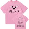 Weezer The Gathering Tour 2026 T-shirt Katoen Zacht Unisexunisex T-shirts Zomer Korte Mouw Ronde Hals T-shirts Ontwerp Grafische Print Shirt