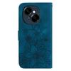 For TECNO Spark Go 2025/Spark Go 1/Pop 9 4G Case Lily Flower Imprint Leather Phone Cover with Stand