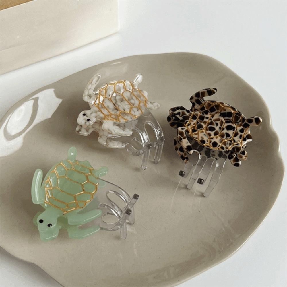 Ocean Series Acetate Turtle Hair Claw Sea Creature Big Shark Clip Fashion Animal Hair Clip  Girl