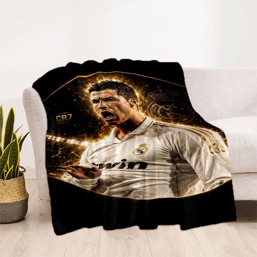Ronaldo's Soccer Legacy Blanket Soft & Cozy Suitable for Sofa Bed Bedding Four Seasons Universal Warmthful Decor