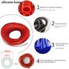 Lunghezza 1M 3M 5M Diametro Interno 3/4mm Spessore 4mm Tubo Flessibile Universale in Silicone per Aspirapolvere Auto Tubo Tubo Tubo Linea Racing Blu Nero Rosso