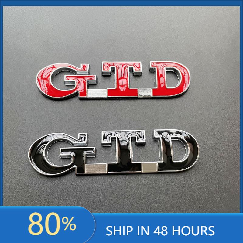 BSH1 For VOLKSWAGEN VW GTI 3D Metal GTD Letters Car Rear Trunk Boot Badge Emblem For Volkswagen VW Golf 7 6 5 4 GTI Sticker MK2 MK4 M In2