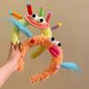 Colorful and Vibrant Adorable Hair Hoop Wacky Girls Cartoon Hairband Big Eyes Plush Headband  Women