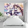 Anime Nekoparas Wandteppich Kawaii Hintergrundtuch Wanddekoration Psychedelisch Mädchen Schlafsaal Rosa Zimmer Banner