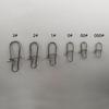 Black 304 Stainless Steel Snap Swivels: Enhanced Quick-Snap, High-Tensile Strength Fishing Connector