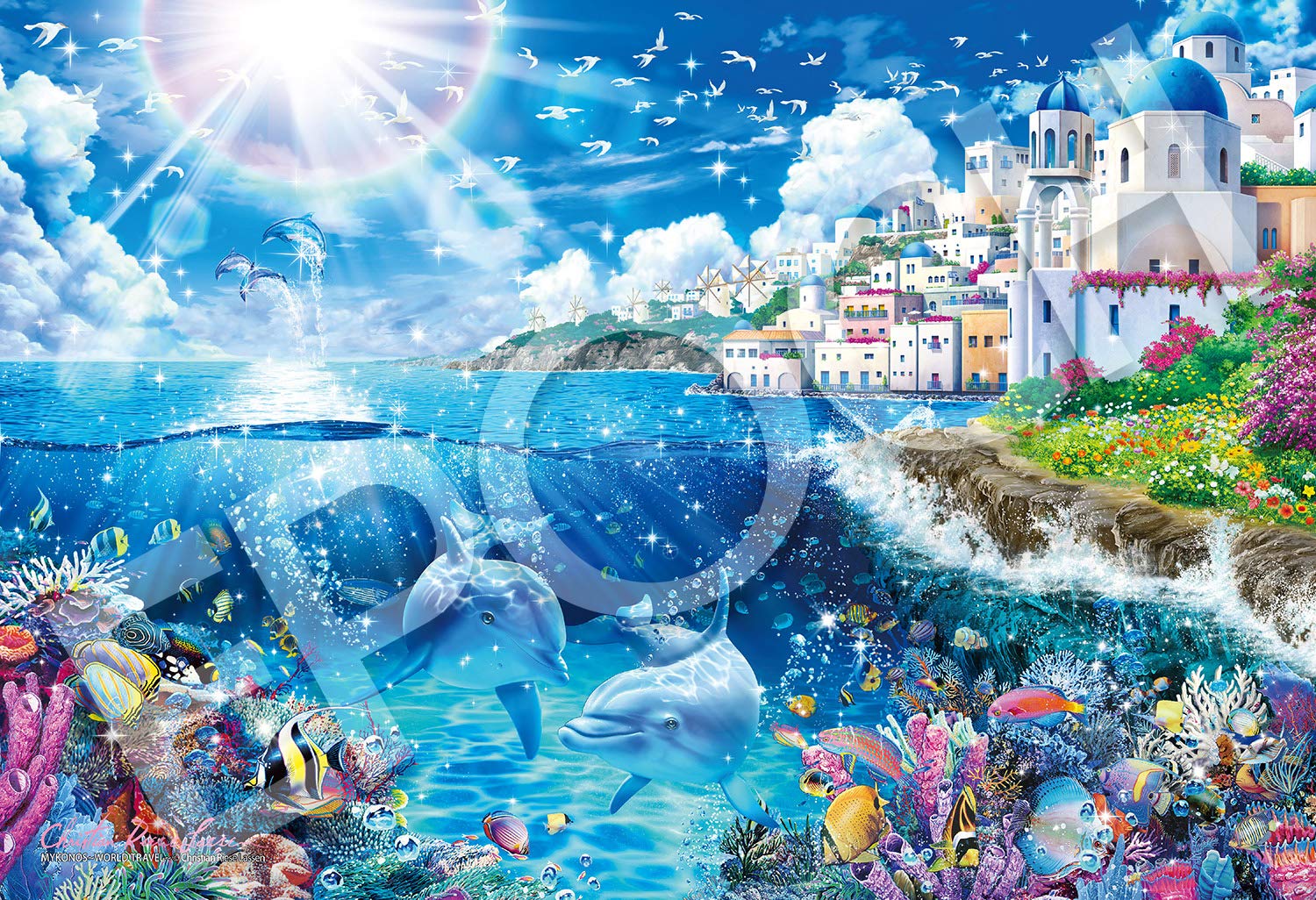 

Пазл Lassen Mykonos из 1053 деталей, супермаленький элемент x ~Путешествие по миру~ (26 38см)