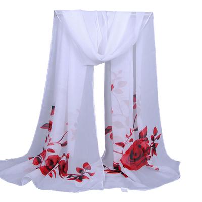 Ramidos Fashion Damen Langer, weicher Wickelschal, Damenschal, Chiffon-Schal, Schals RD