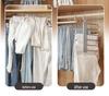 Goose-Shaped Stainless Steel Retractable Pants Hanger – Foldable Multifunctional Clothes & Storage Clip