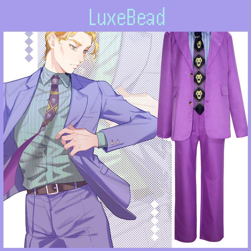 Szczegółowe ubrania do cosplayu Jojo's Bizarre Adventure Diamond Is Unbreakable Yoshikage Kira/Kosaku Kawajiri
