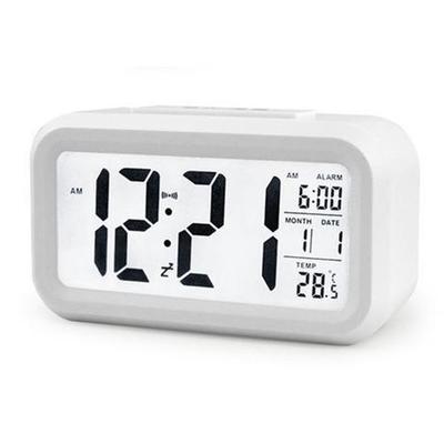 Sveglia LCD Display a LED Orario digitale con messaggio vocale Termometro multifunzione