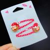 Lovely Christmas Hair Clip Sequined Nonslip Strong Clip Santa/Tree Decors For Christmas Holiday Hair Styling Accessories