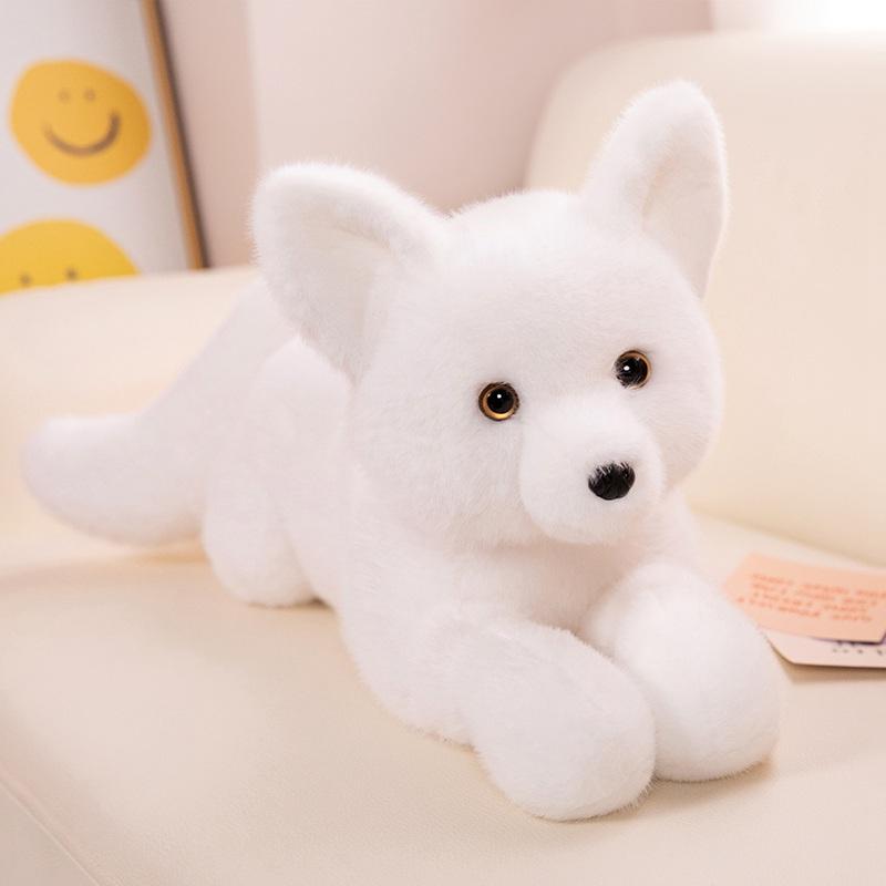 

45см-90см Милая плюшевая игрушка в виде лисы, пушистая лежачая подушка, набитая лиса, подушка для спины, кукла для сна, украшение комнаты, подарок на день рождения 45cm
