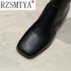 New Female Women Boots Sexy Zipper Over The Knee Boots Women Flats Shoes Square Toe Long Boots Thigh High Boots