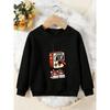 Unisex Kids Crewneck Sweatshirt, Vintage Cartoon Radio Robot Sneaker Print Long Sleeve Pullover, Boys Girls Sweatshirt For Kids Over 4 Years Old