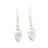 Milky Opal Gemstone 925 Solid Silver Jewelry Handmade Drop/Dangle Earrings 2.3" EE-166-16