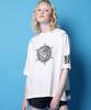Monkey Flower Women'S Sun Illustration Short Sleeve T-Shirt / Mm8Wts13F White