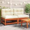 VidaXL Garden Sofas Without Armrests Cushions 2 Pcs, Seat with Backrest, Terrace Furniture Patio Backyard 838090
