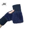 Practical Outdoor Activity Gloves 1 Pair Fingerless Gloves, Winter Warm Half Finger Mittens, Functional Flip for Phone Use Soft Fuzzy Fleece