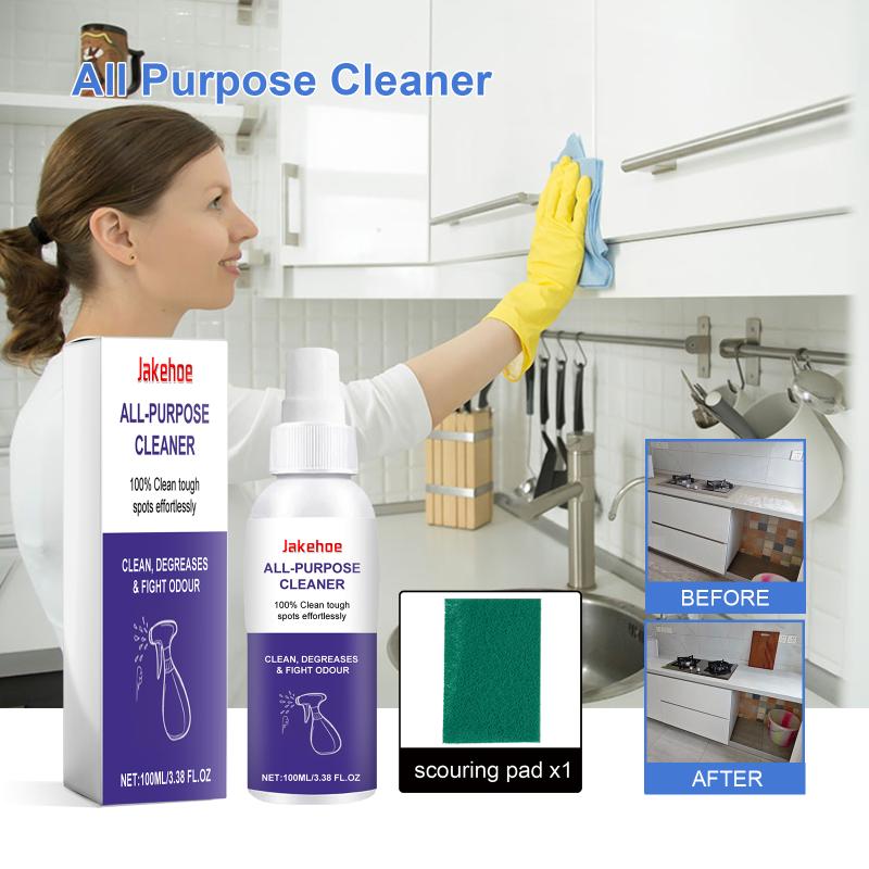Strong Rust Remover Spray for Kitchen Heavy Oil Grease Stain Cleaning Multi Use Dust Dirt Cleaner for Cooking Surfaces