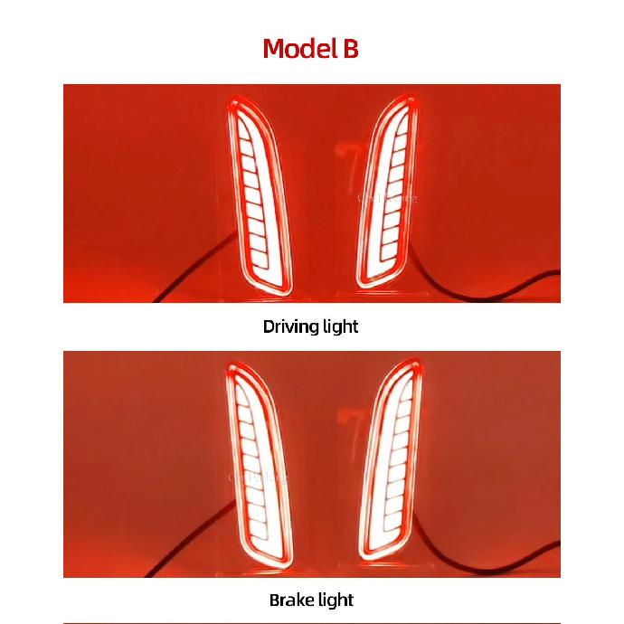 2PCS Car LED Reflector Light For Toyota Corolla Cross 2020 2021 2022 Rear Fog Lamp Bumper Brake Light Dynamic Turn Signal