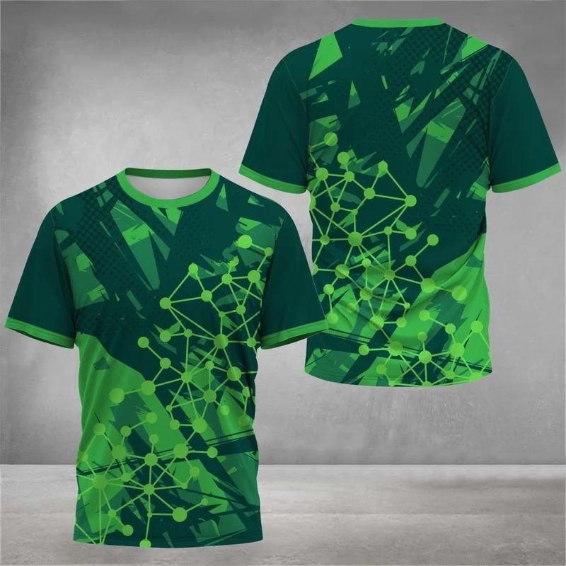 Herren Tennistrikot Unisex Sport T-Shirt Kleidung Atmungsaktiv Schnelltrocknend Kurzarm T-Shirts Druck Rundhalsausschnitt Sport T-Shirts Oberteile