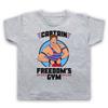 RUNNING MAN CAPTAIN FREEDOM'S GYM JESSE VENTURA ICS KINDEREN KIND T-shirt