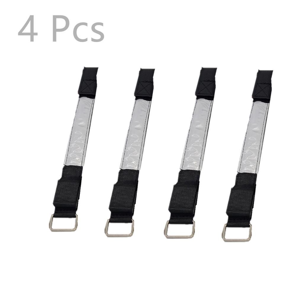 4x LED Flashing Light Wrist Band Glow Armband Reflector For Night Jogging Sports
