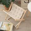 Bohemian Stil Baumwollseil Geflochten Lagerung Faltbares Regal Kreatives Schreibtisch-Bodenregal Nachttisch Lagerungs-Organizer