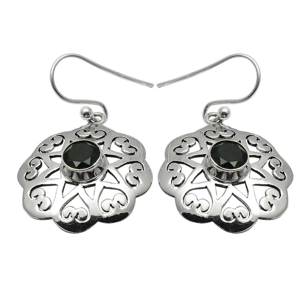 Natural Amethyst Gemstone Earrings Solid 925 Sterling Silver Handmade Earrings Jewelry Gift For Women And Girls E-320