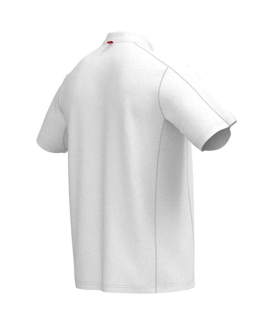 Ping Apparel Men's Short Sleeve High Neck Shirt [AddElm Series] (ADD.03 Technology) / Golf Undershirt / 621-3268807 030_White, Size S