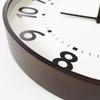 KATOMOKU Plywood Clock, Size 17, Brown, km-106BR, Wall Clock with Sweep Movement, 36cm Diameter (quartz Clock)